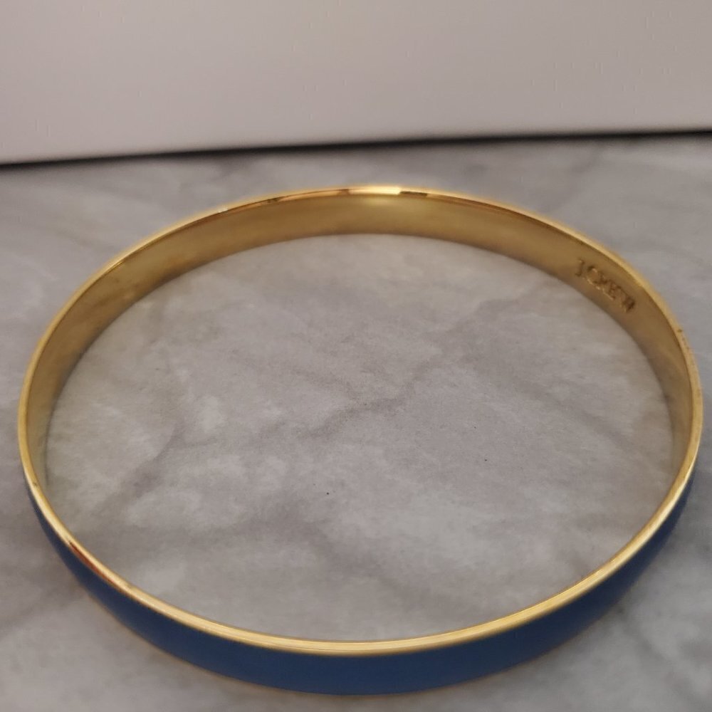 💙 Vintage Y2k 00s 2000's J. Crew Blue Bangle 💙 - Picture 12 of 15
